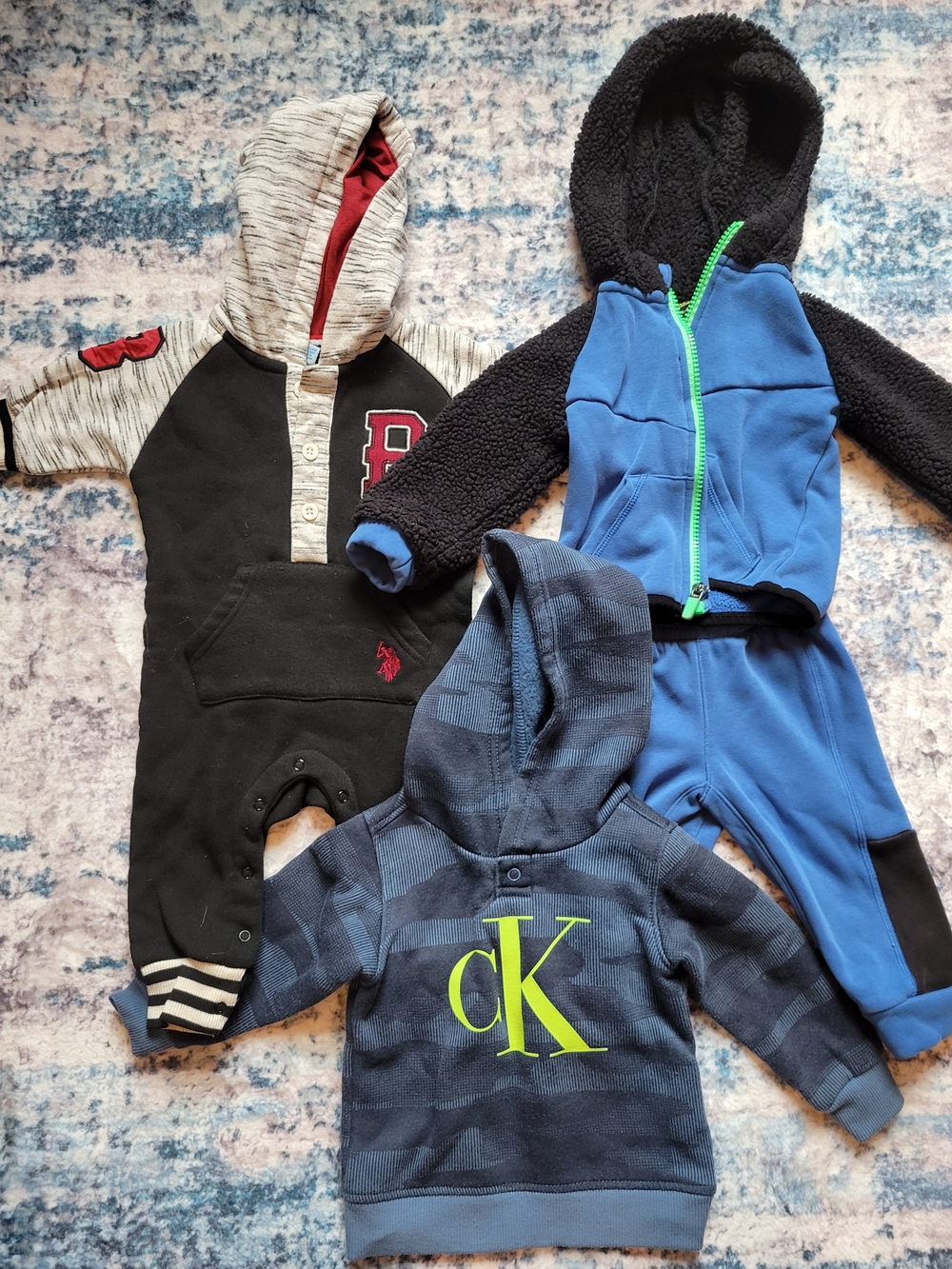 6-9 Month Calvin Klein, Polo, Jogger Set